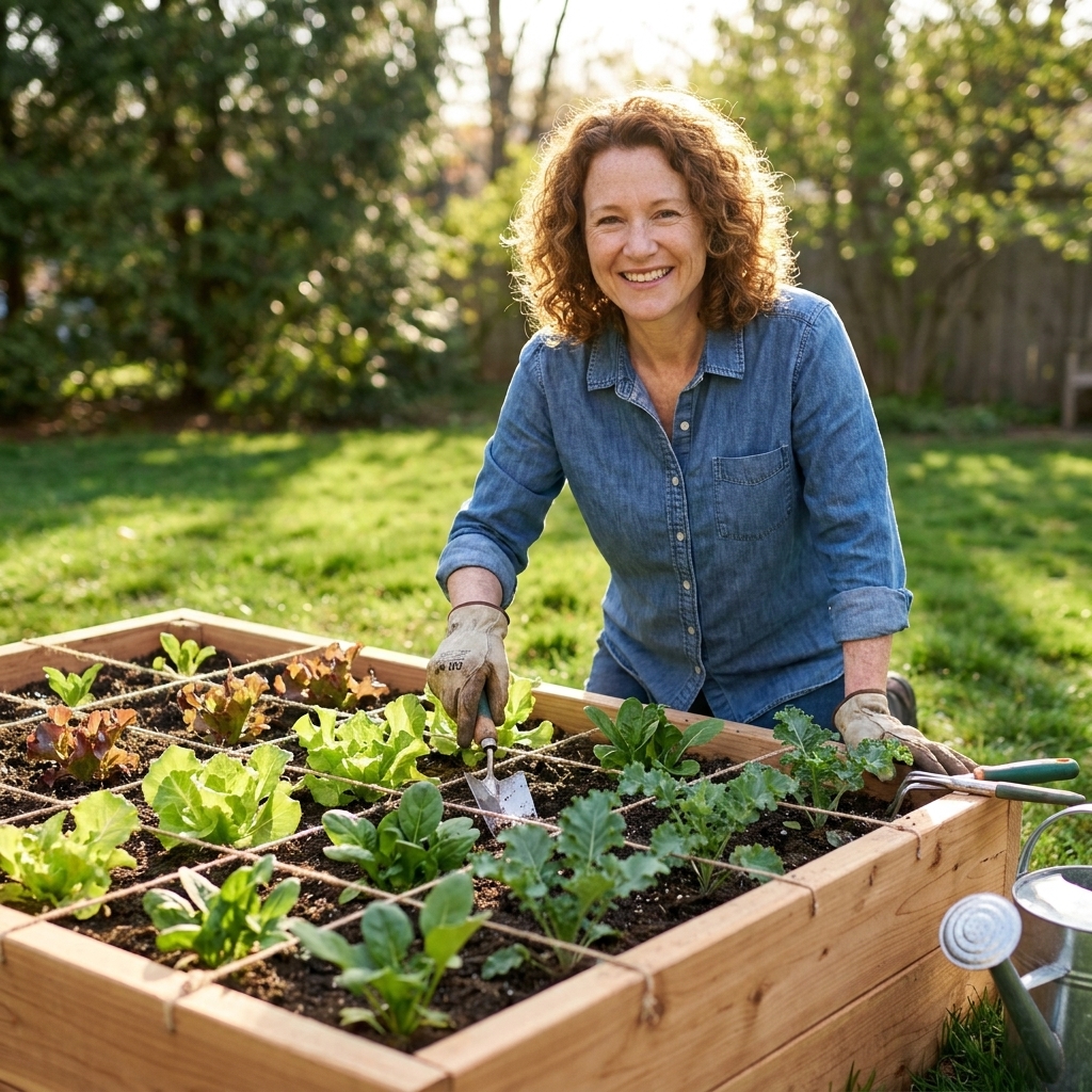 Square Foot Gardening in Raised Beds