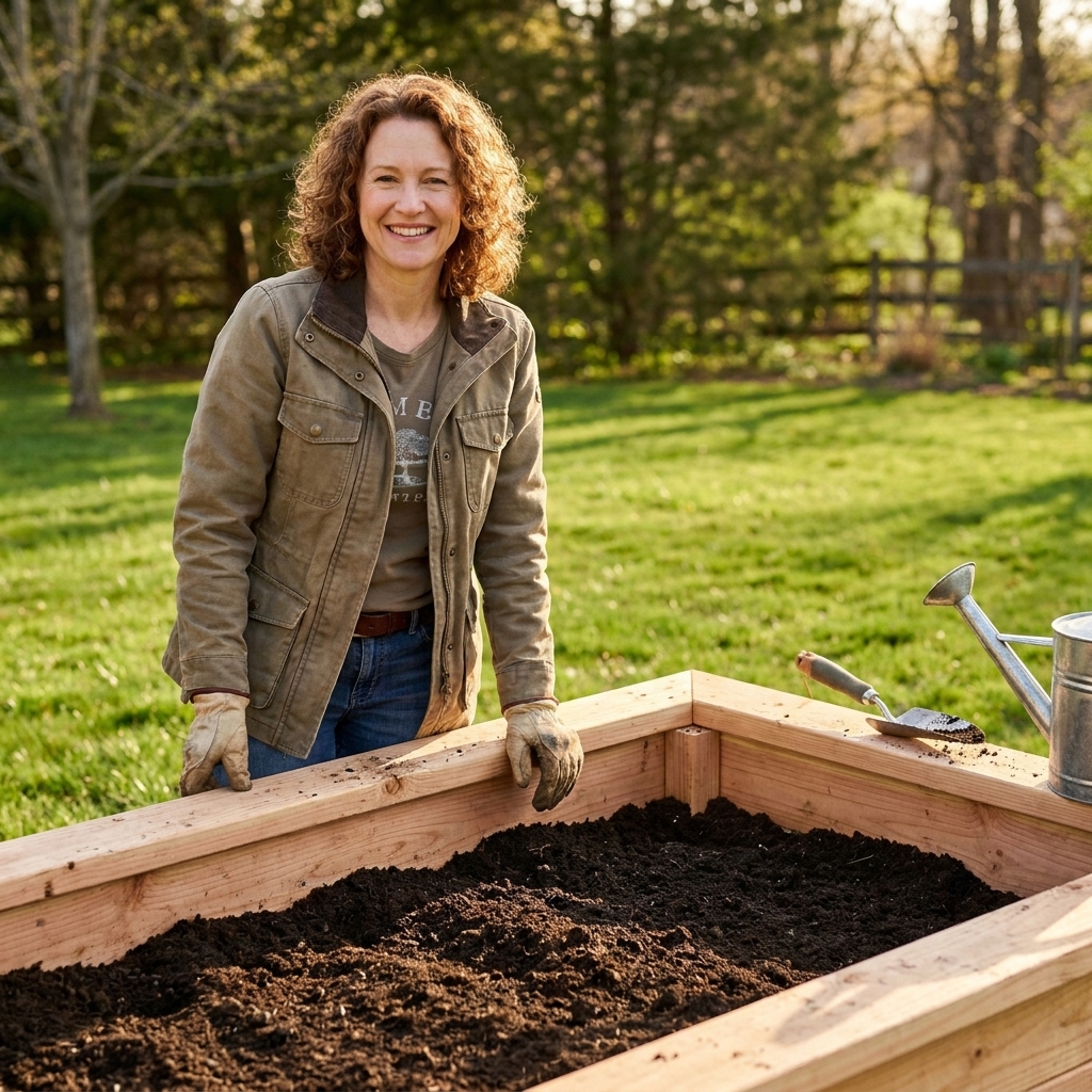 DIY Wood Raised Garden Bed on a Budget