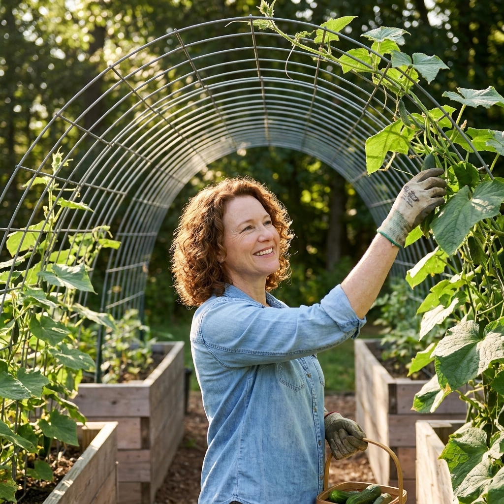 5 Easy DIY Trellis Systems for Raised Beds